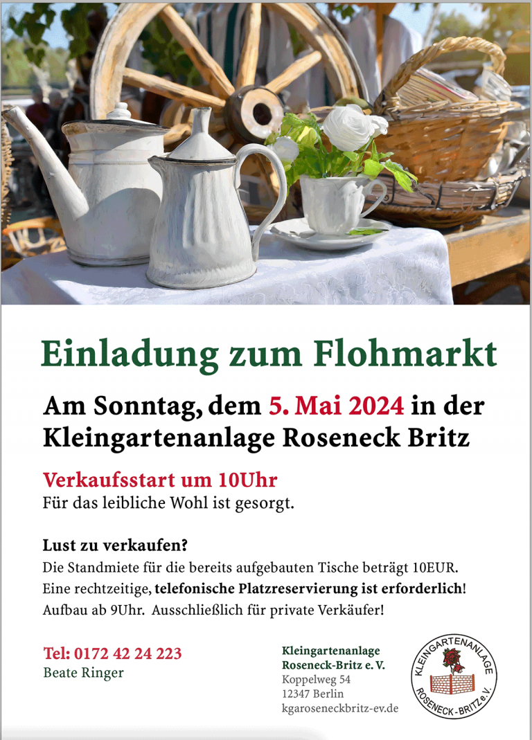 Flohmark KGA Roseneck Britz