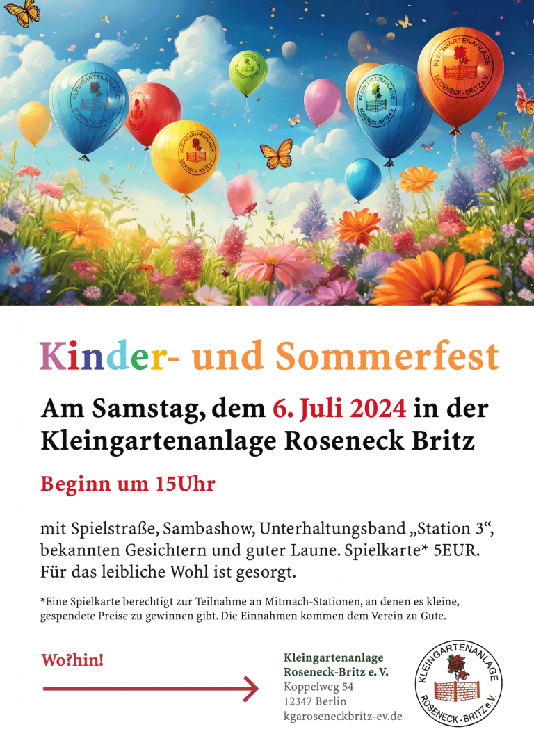 Kinder- und Sommerfest KGA Roseneck Britz
